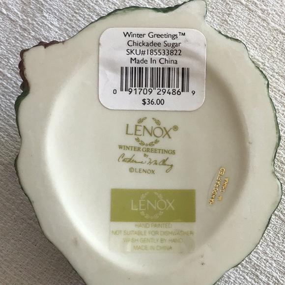 Winter Greetings Chickadee Sugar by Lenox. - Picture 7 of 8